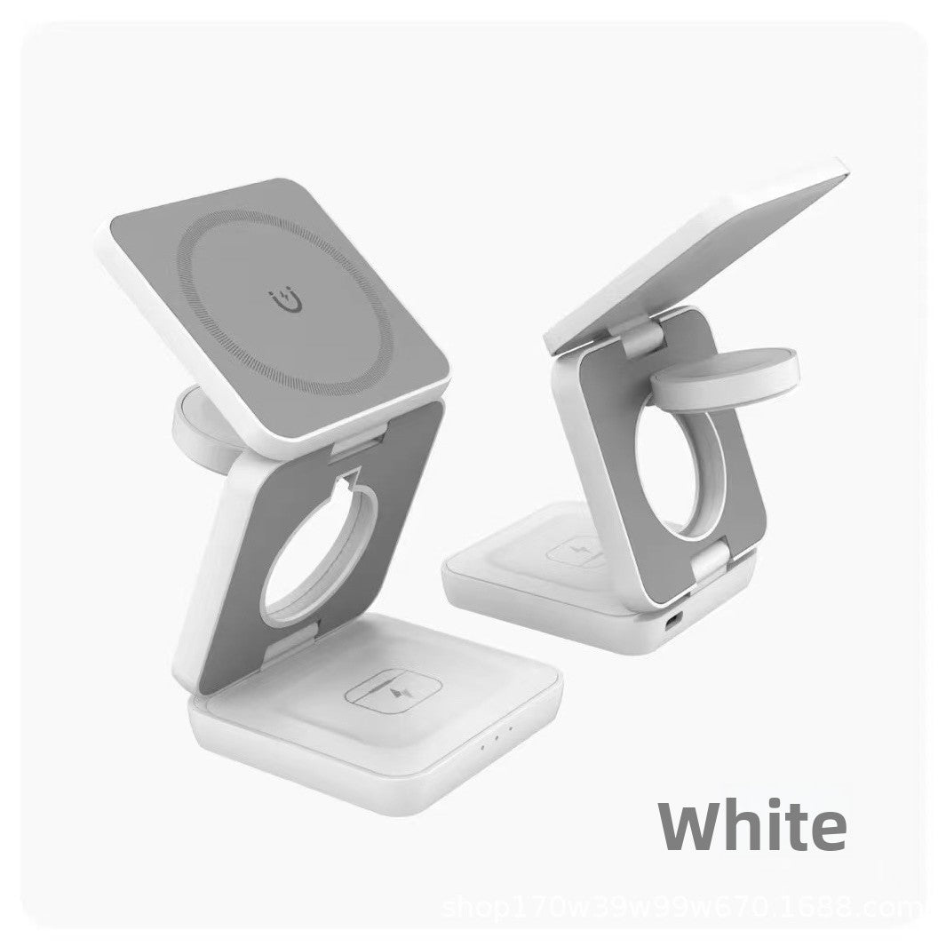 Magnetic 3-in-1 Wireless Charging Phone Stand