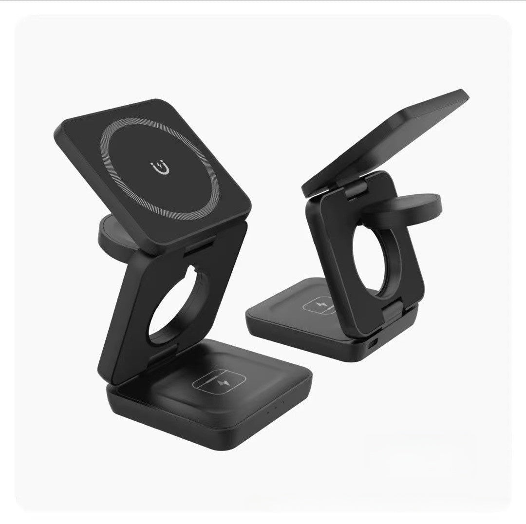 Magnetic 3-in-1 Wireless Charging Phone Stand