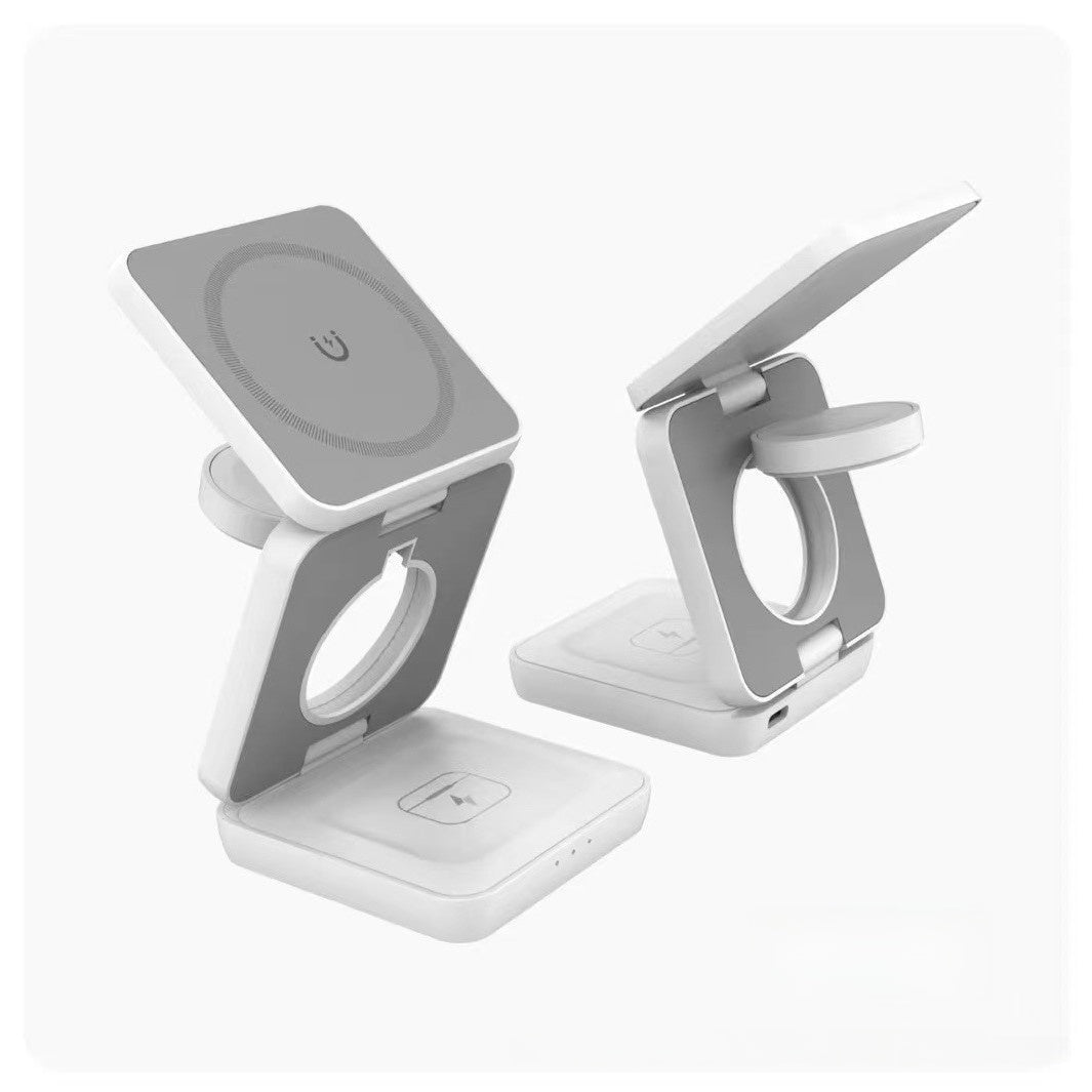 Magnetic 3-in-1 Wireless Charging Phone Stand