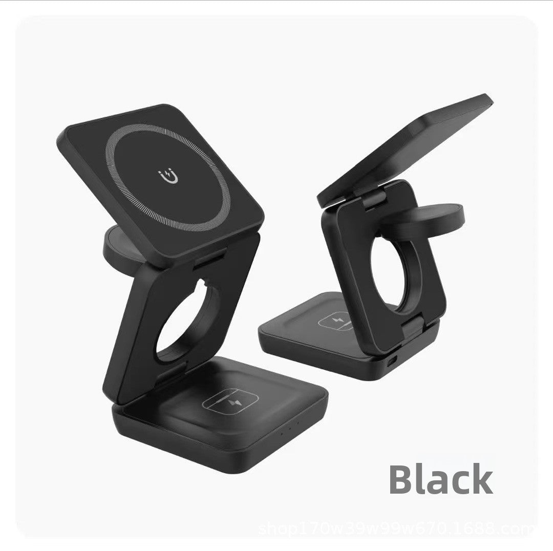 Magnetic 3-in-1 Wireless Charging Phone Stand